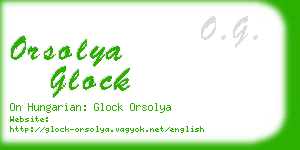 orsolya glock business card